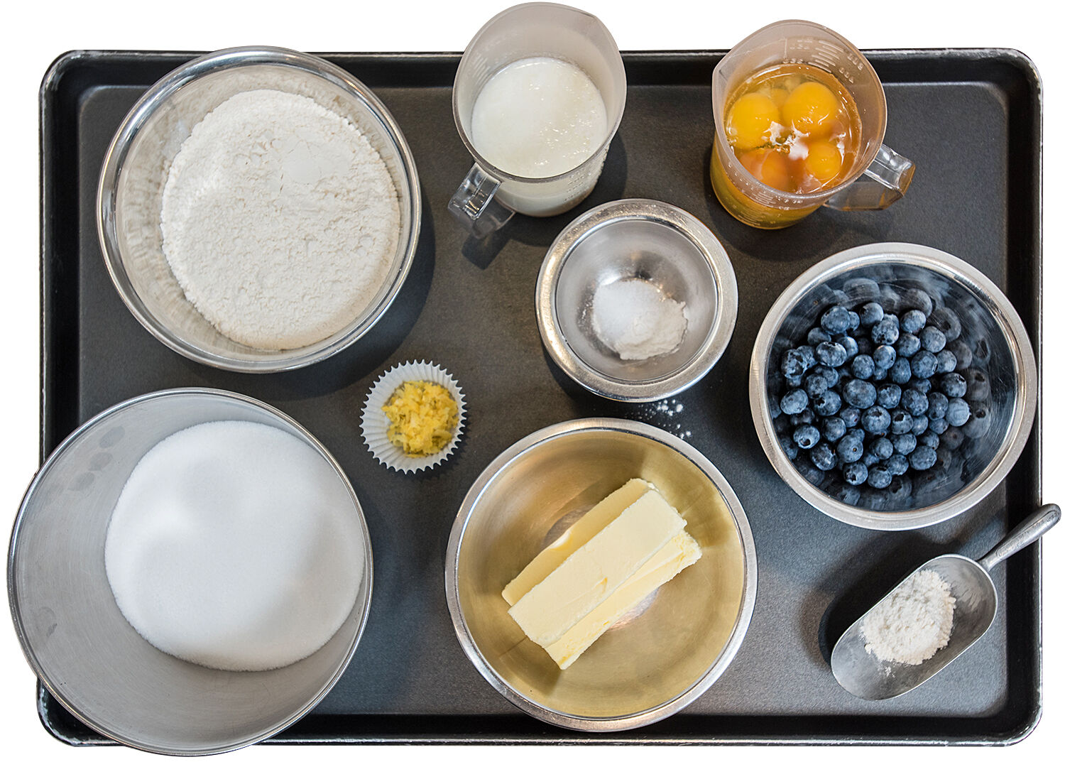 Lemon blueberry bar ingredients